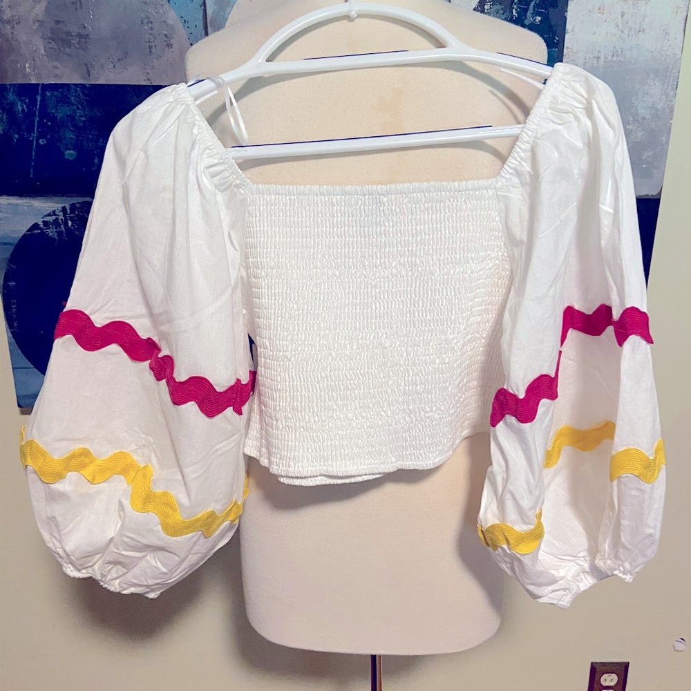Palms Away brand Calypso style top